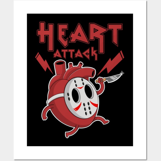 Heart Attack Wall Art by Artthree Studio